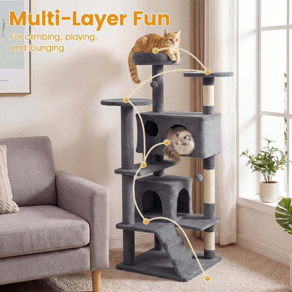 52 Inch Tall Cat Tree Tower for Indoor Cats
