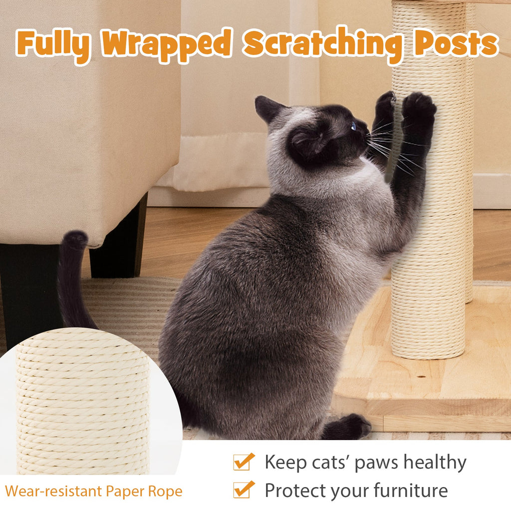 Medium Cat Tree with Space Capsule Nest for Indoor Cats